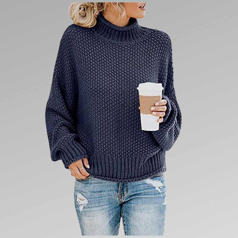 Juni - Klassisk Strikket Sweatshirt