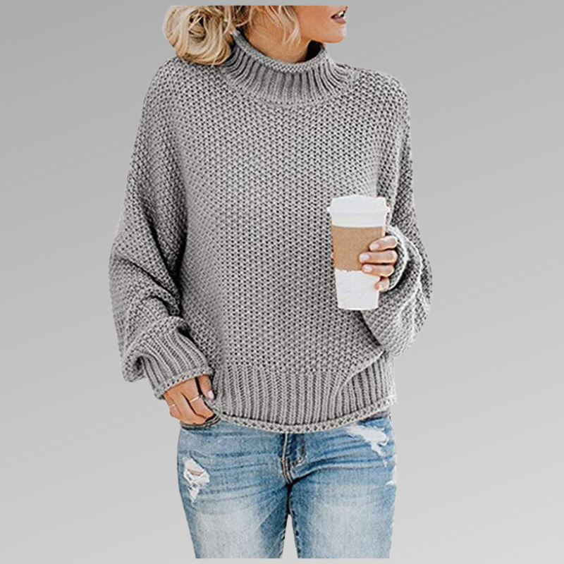 Juni - Klassisk Strikket Sweatshirt