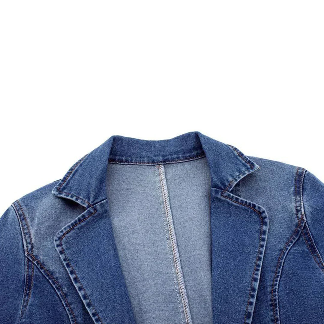 Lisen - Stilfuld Denimblazer Til Kvinder