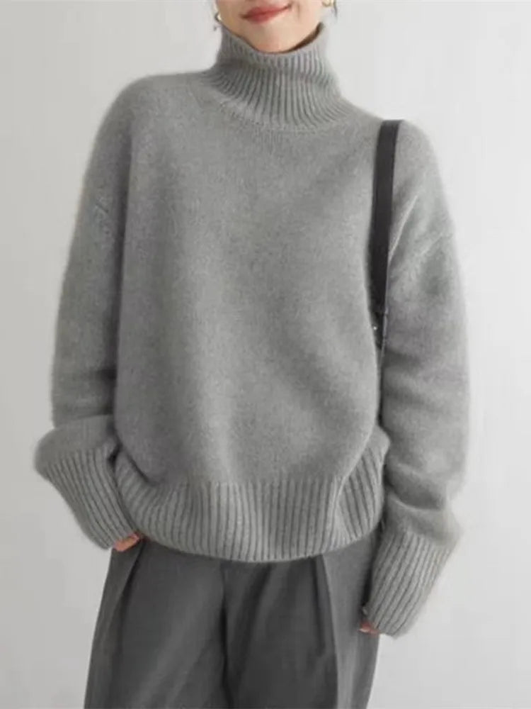 Frederikke - Blød Rullekravepullover