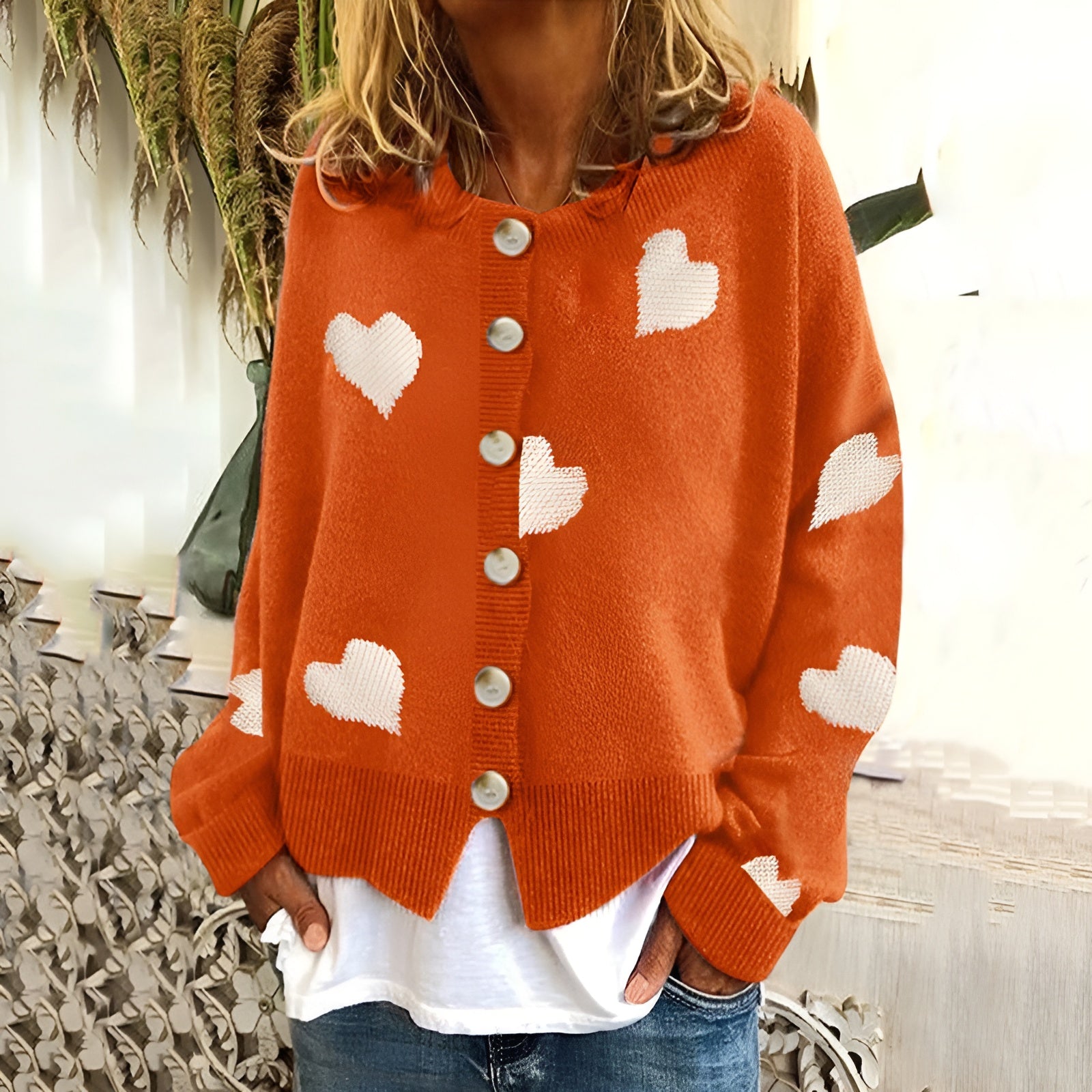 Vilde - Hjerte-sweater
