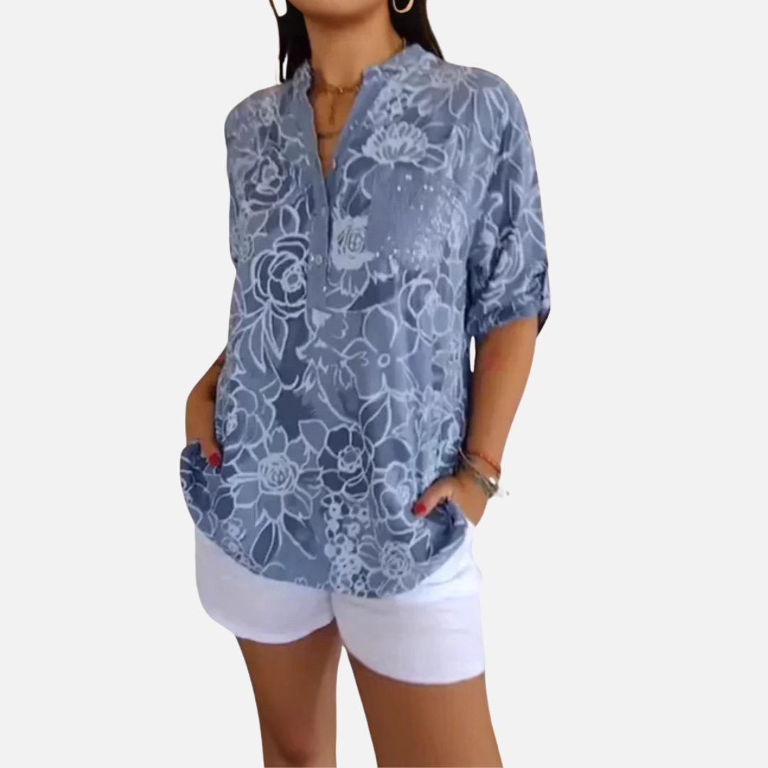 Lova – Blomsterprint bluse