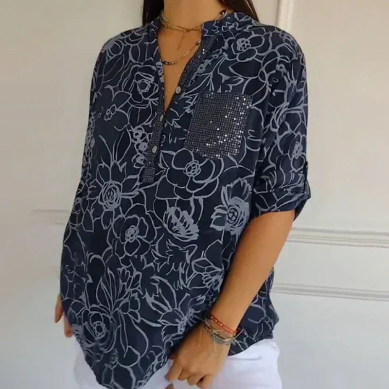Lova – Blomsterprint bluse