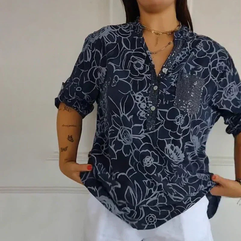 Lova – Blomsterprint bluse