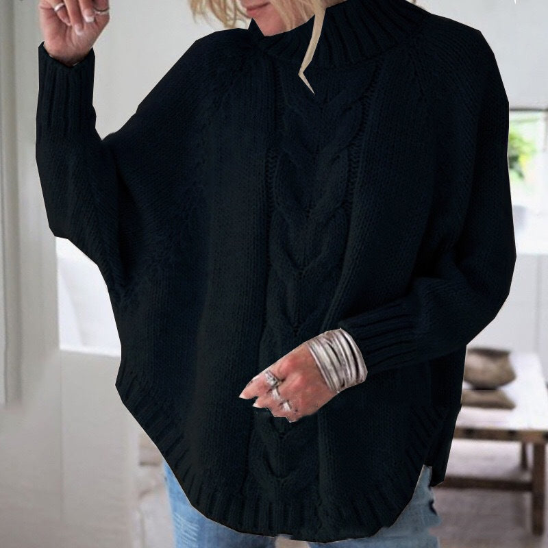Lova - Elegant poncho-inspireret trøje