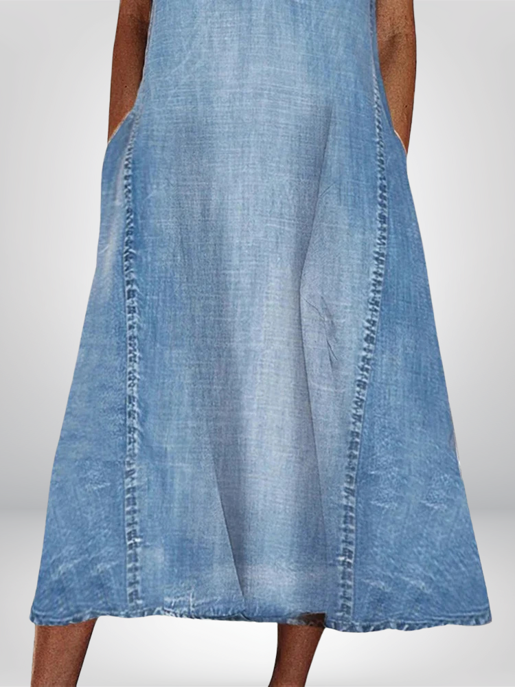 Magda - Denim Comfort-Kjole