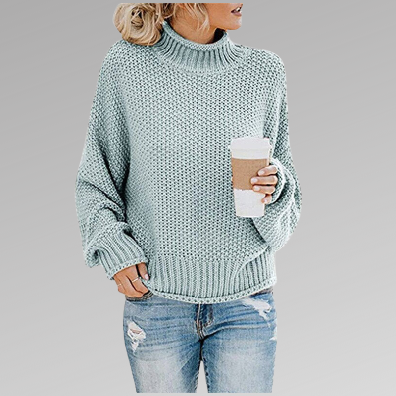 Juni - Klassisk Strikket Sweatshirt