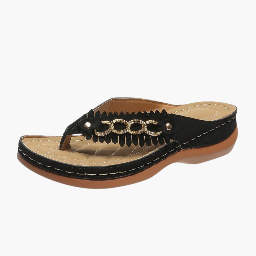 Elva - Blomstrede Strand-Slippers