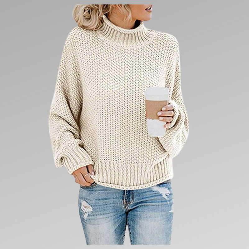 Juni - Klassisk Strikket Sweatshirt