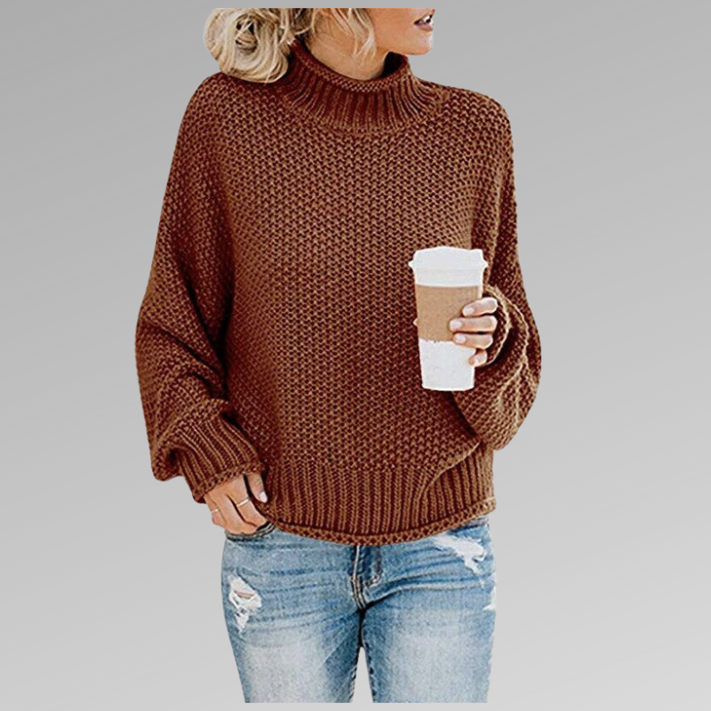 Juni - Klassisk Strikket Sweatshirt