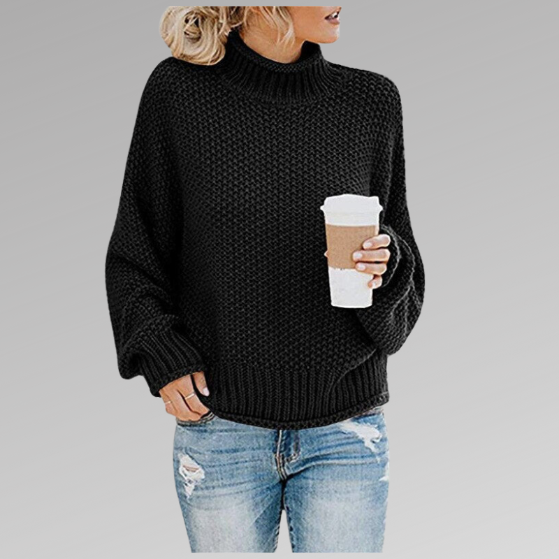 Juni - Klassisk Strikket Sweatshirt