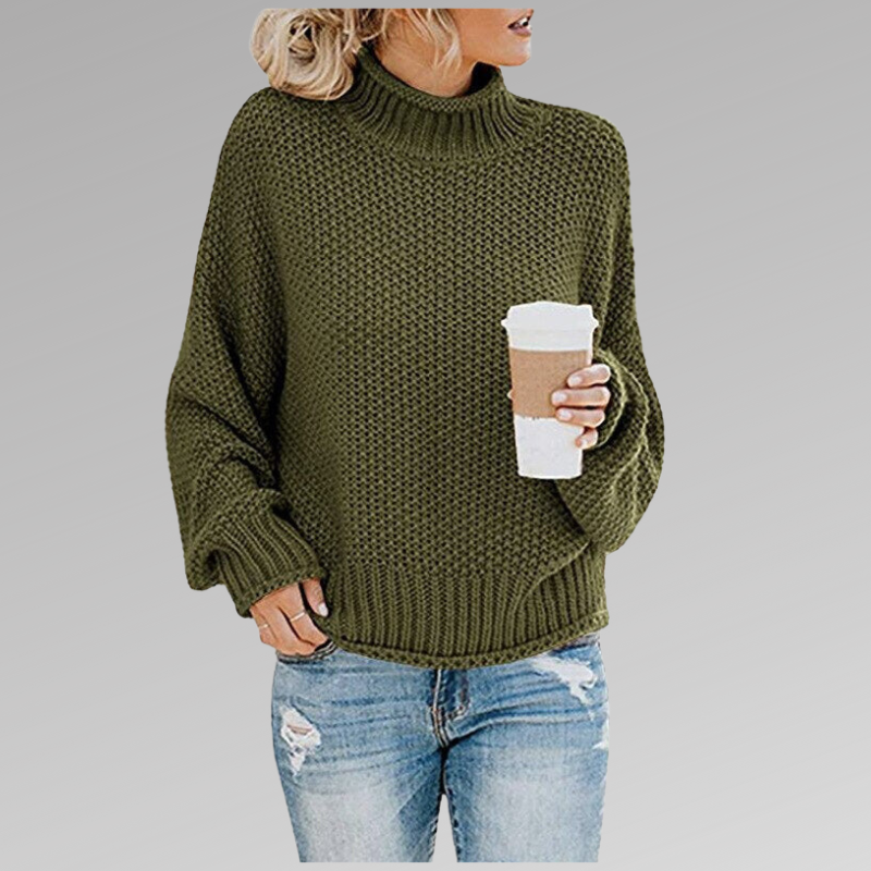 Juni - Klassisk Strikket Sweatshirt