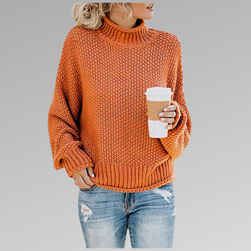Juni - Klassisk Strikket Sweatshirt