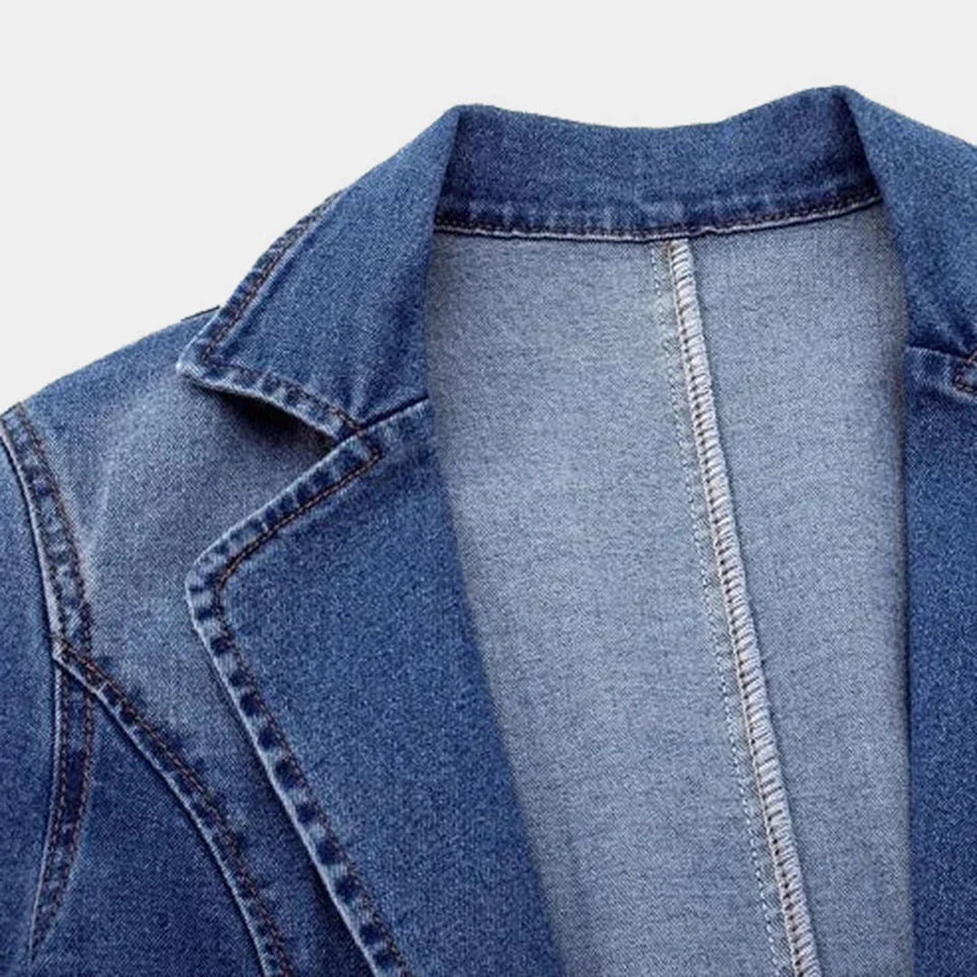 Lisen - Stilfuld Denimblazer Til Kvinder