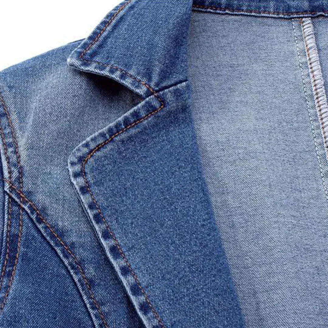 Lisen - Stilfuld Denimblazer Til Kvinder