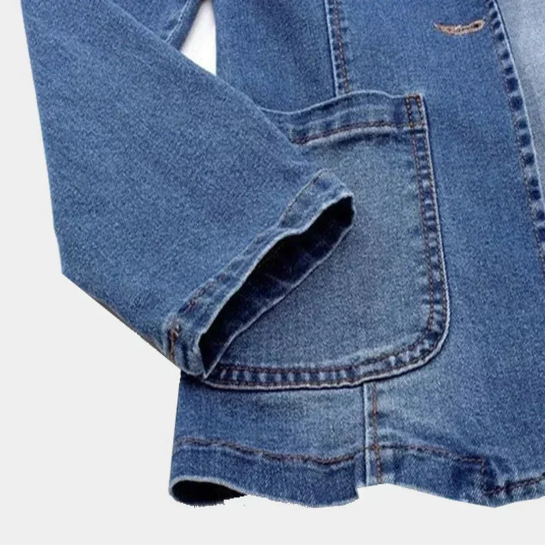 Lisen - Stilfuld Denimblazer Til Kvinder