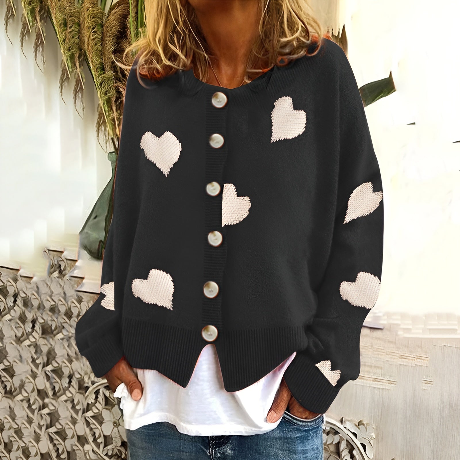 Vilde - Hjerte-sweater