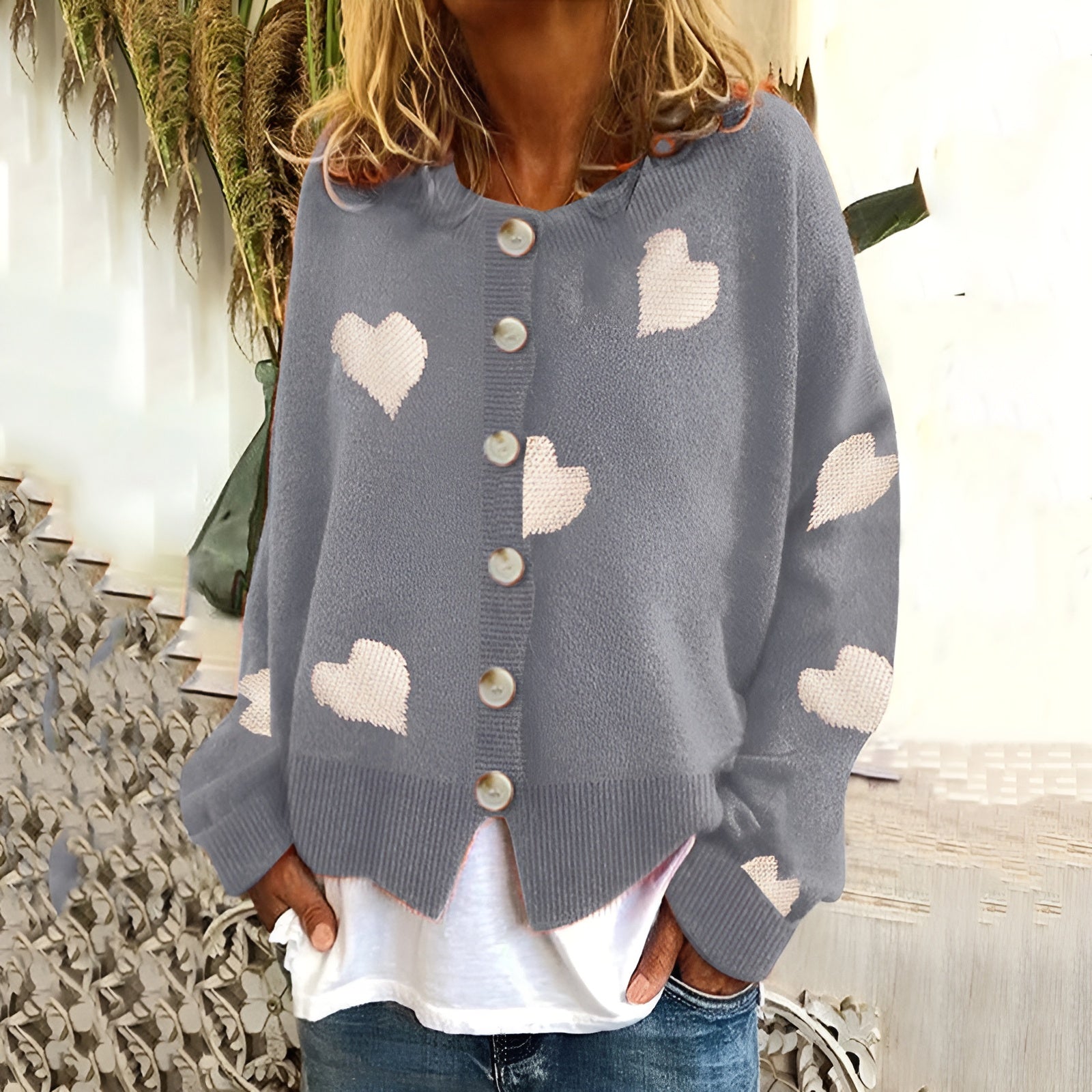 Vilde - Hjerte-sweater