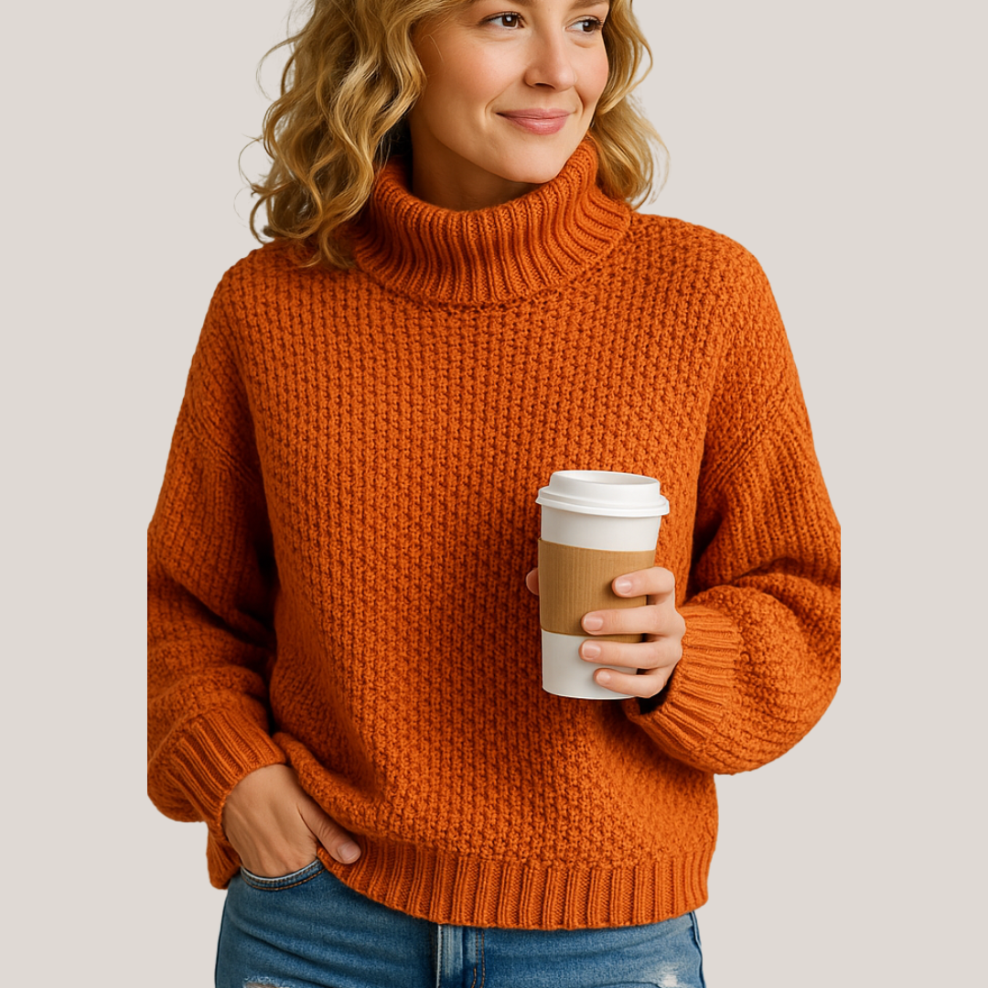 Juni - Klassisk Strikket Sweatshirt
