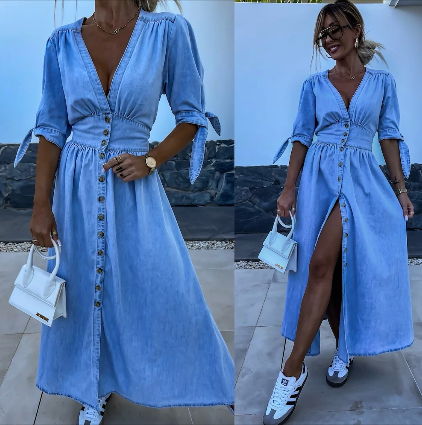 Birgit - Strålende denimkjole