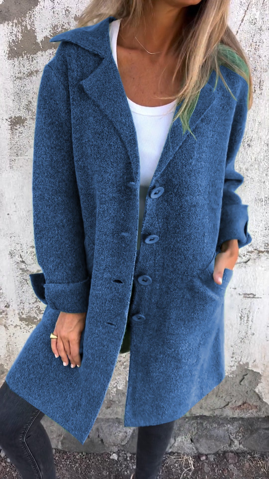 Isabella - Casual Lang Vest Med Manchetter