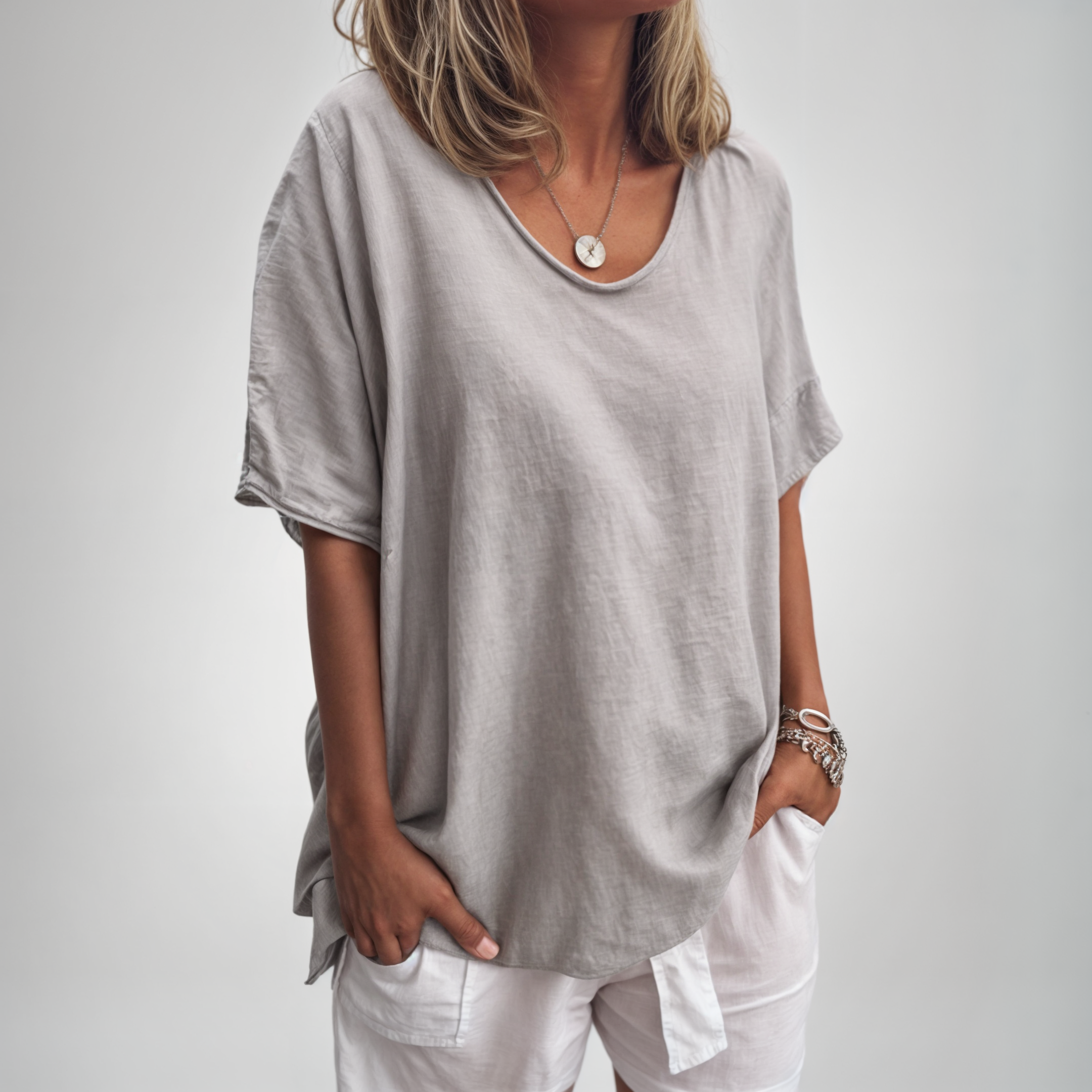 Ingeborg - Behagelig Løs T-shirt