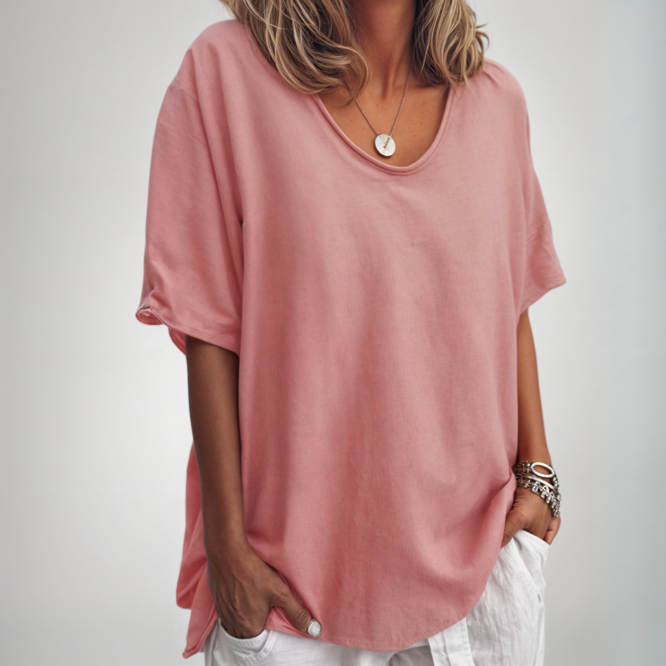 Ingeborg - Behagelig Løs T-shirt