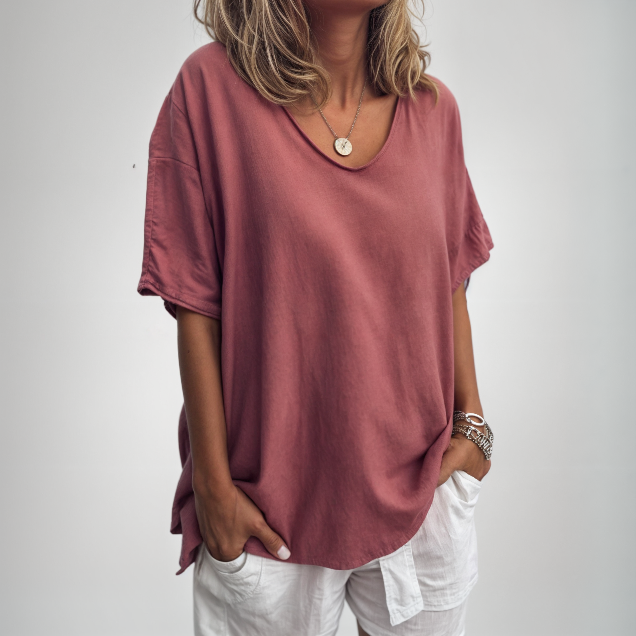 Ingeborg - Behagelig Løs T-shirt