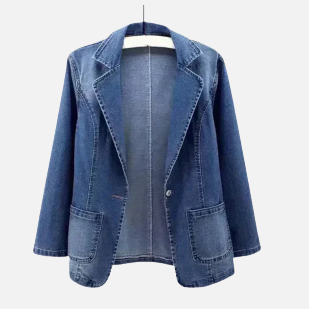 Lisen - Stilfuld Denimblazer Til Kvinder