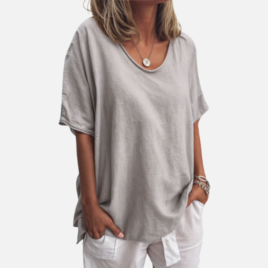 Ingeborg - Behagelig Løs T-shirt