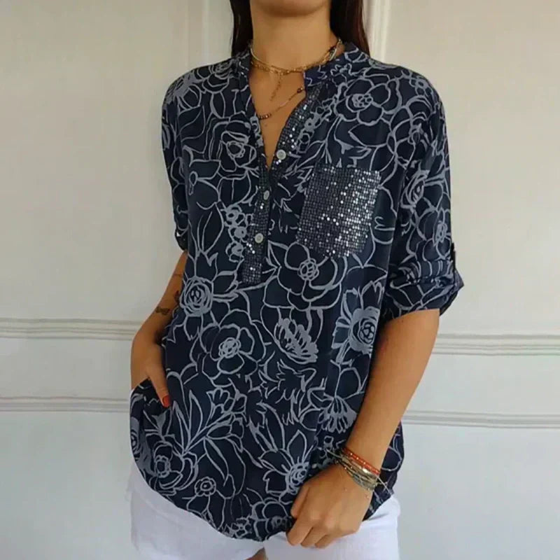 Lova – Blomsterprint bluse